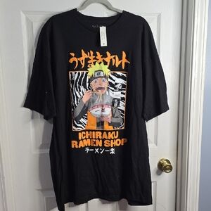 Ichiraku Ramen Shop Black Graphic T-Shirt